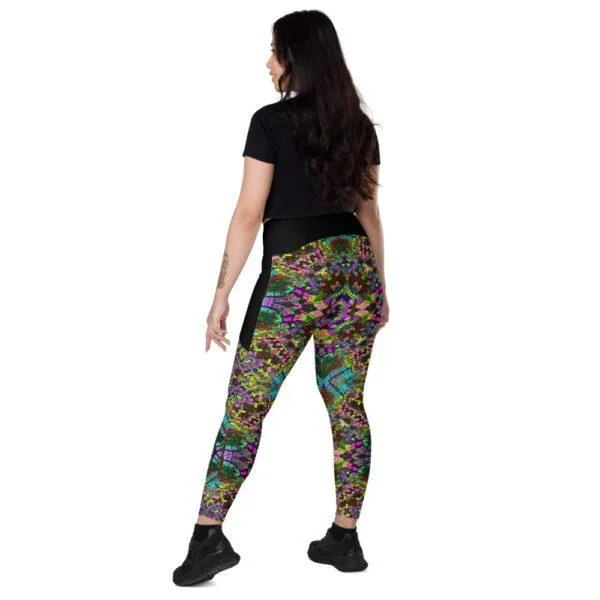 (Excision Inspired) Elusive Extraordinaire - Crossover leggings with pockets - Image 3