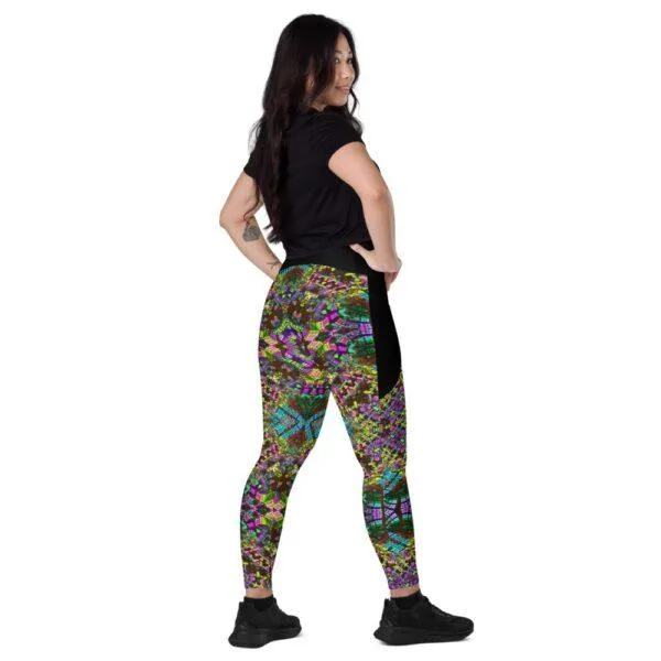 (Excision Inspired) Elusive Extraordinaire - Crossover leggings with pockets