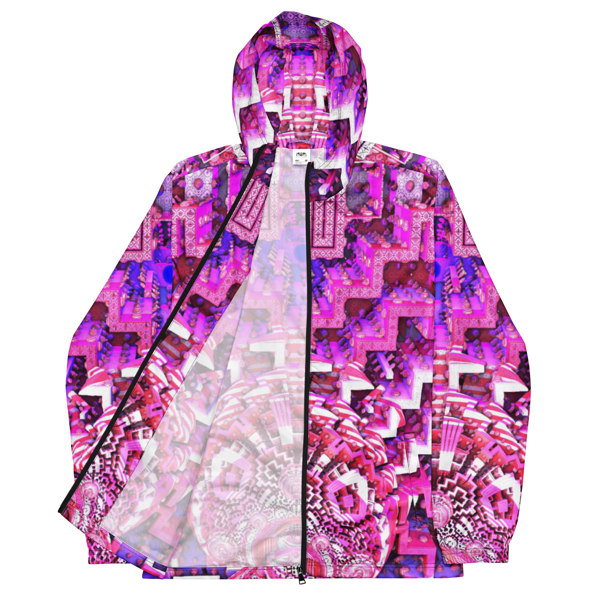 Cognitive Consciousness – Pink – Unisex windbreaker • The Vibe