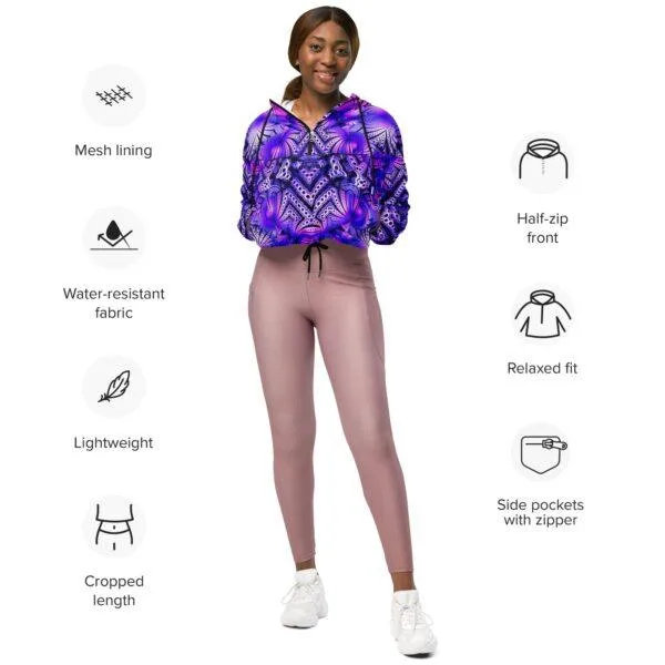 Lizard King - Women’s cropped windbreaker - Image 2