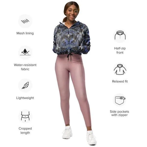 The Hourglass - Women’s cropped windbreaker - Image 11