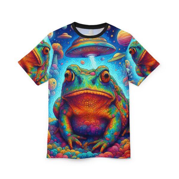 Bufo Alvarius - DMT Toad - Unisex Cut & Sew Tee - Trippy Psychedelic Frog Design for Festivals - Image 6