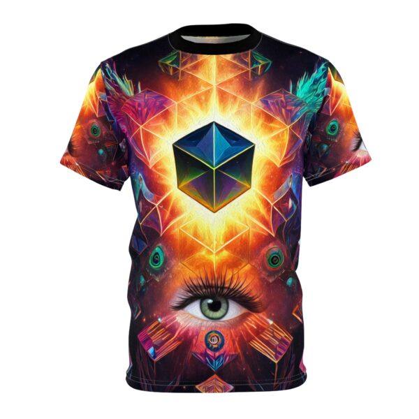 Ethereal Eye of the Universe - Unisex Tee - Vibrant Graphic Tee for Festival Vibes