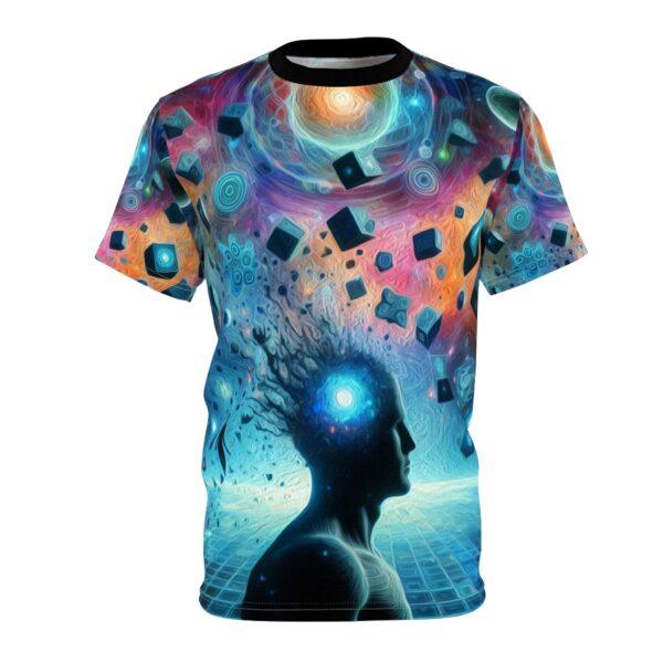 Ethereal Insights - Unisex Cut & Sew Tee - Psychedelic Graphic Tee for Visionaries and Festivals