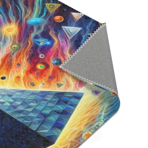 Psychedelic Trippy All-Seeing Eye with Pyramid - Area Rugs - Image 11