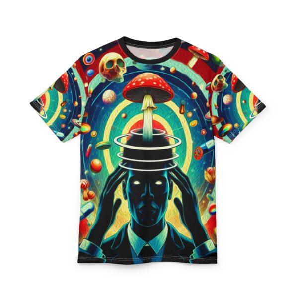 Mind Expansion Unisex Cut & Sew Tee - Mind-Bending Art for Creative Souls and Festivals - Image 2