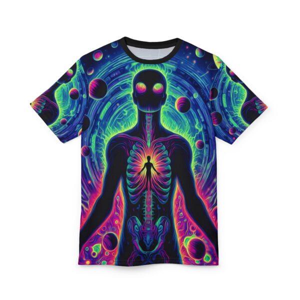 Ethereal Connection - Unisex Cut & Sew Tee - Celestial Esoteric Silhouette Design for Festivals - Image 6