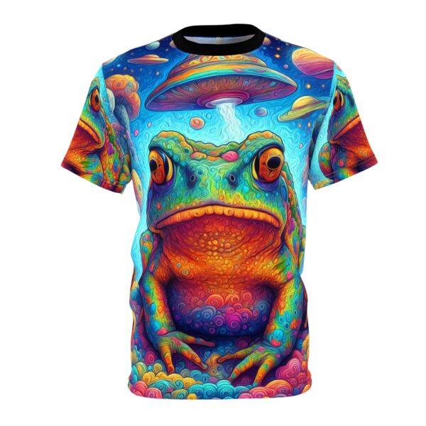 Bufo Alvarius - DMT Toad - Unisex Cut & Sew Tee - Trippy Psychedelic Frog Design for Festivals