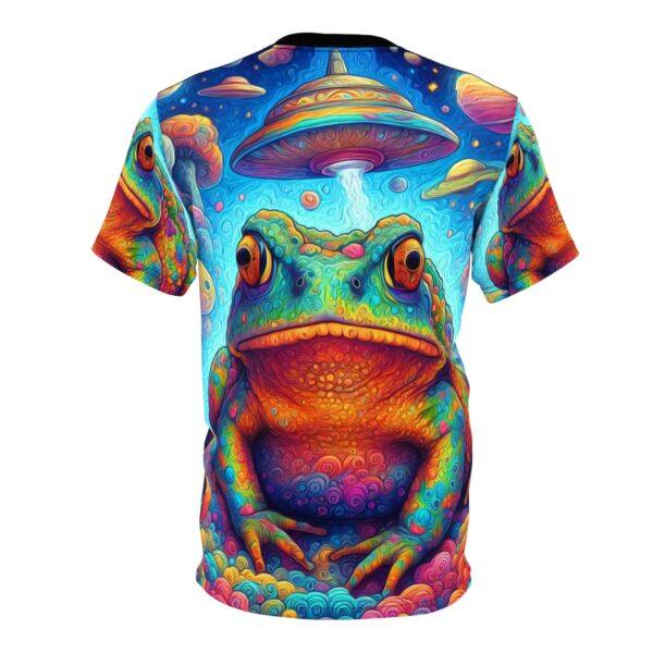 Bufo Alvarius - DMT Toad - Unisex Cut & Sew Tee - Trippy Psychedelic Frog Design for Festivals - Image 7