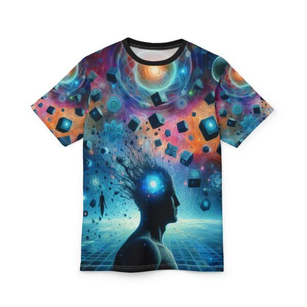 Ethereal Insights - Unisex Cut & Sew Tee - Psychedelic Graphic Tee for Visionaries and Festivals - Image 2