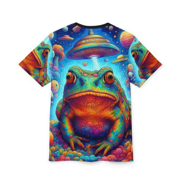 Bufo Alvarius - DMT Toad - Unisex Cut & Sew Tee - Trippy Psychedelic Frog Design for Festivals - Image 4