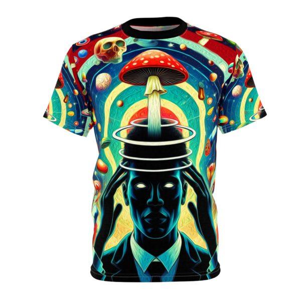 Mind Expansion Unisex Cut & Sew Tee - Mind-Bending Art for Creative Souls and Festivals