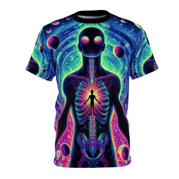 Ethereal Connection - Unisex Cut & Sew Tee - Celestial Esoteric Silhouette Design for Festivals - Image 5