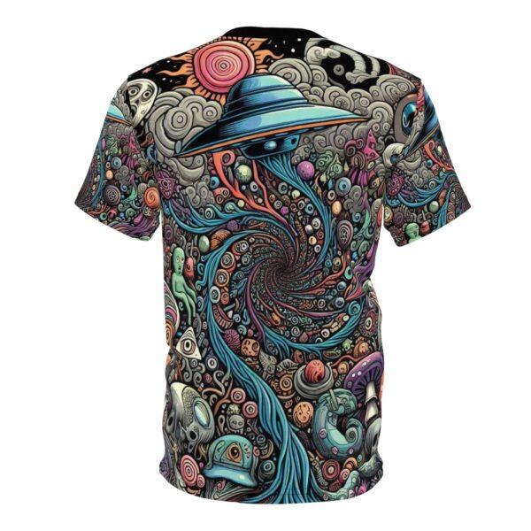 Alien Abyss - Unisex Cut & Sew Tee - Whimsical Psychedelic Swirl Vibe for Festivals - Image 7