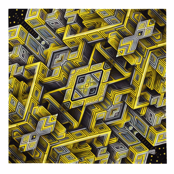 Escher's Ether-net - All-over print bandana