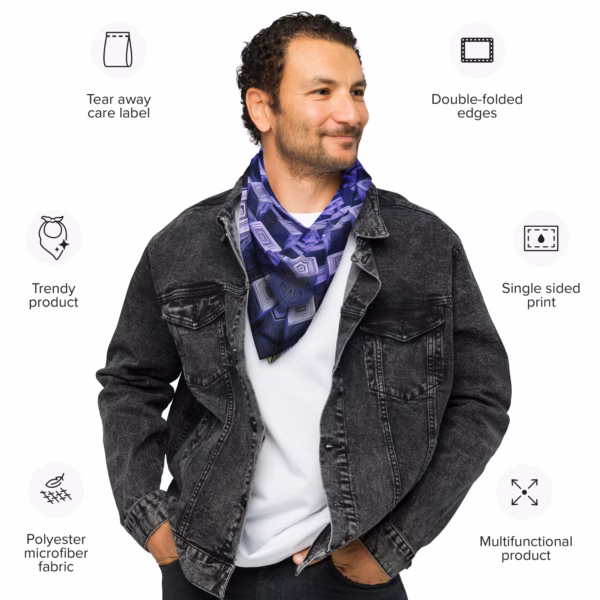 From Illusion to Insight - All-over print bandana - Image 3
