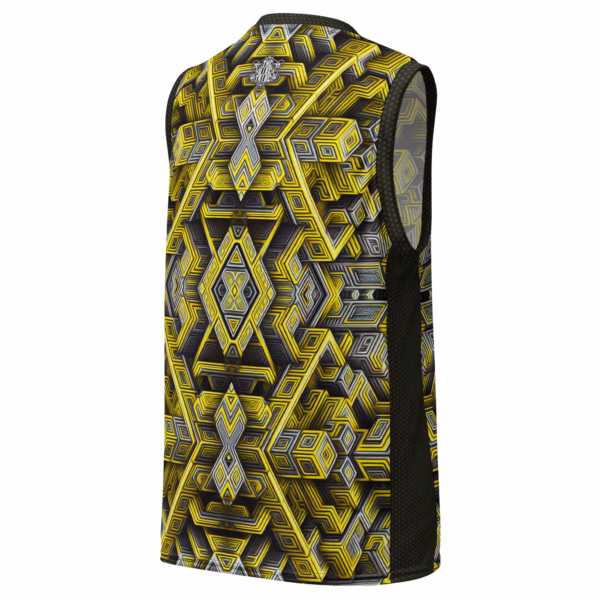 Escher's Ether-net - Recycled unisex basketball jersey - Image 4