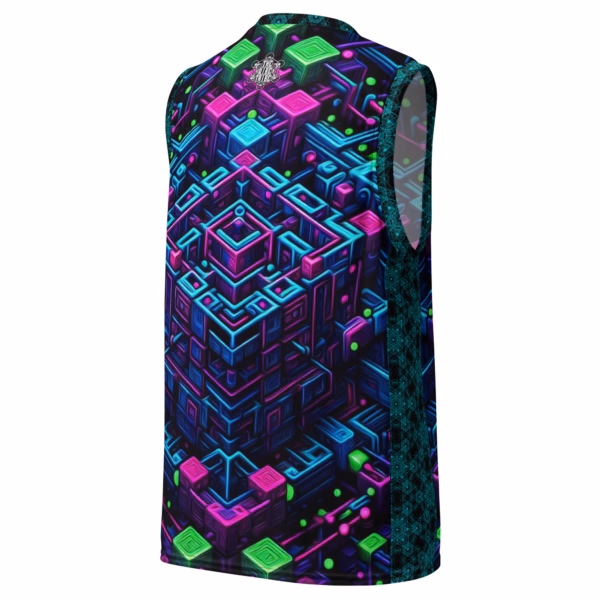 The Akashic Architect - Recycled unisex basketball jersey - Image 5