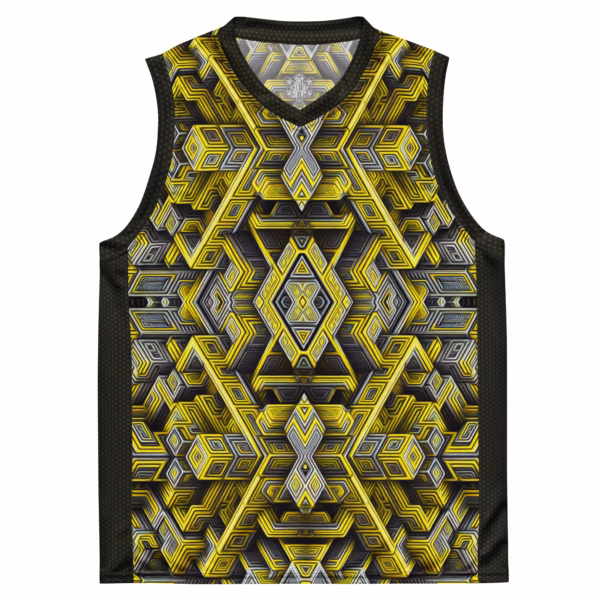 Escher's Ether-net - Recycled unisex basketball jersey