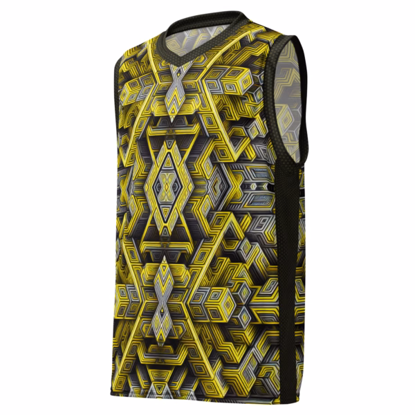 Escher's Ether-net - Recycled unisex basketball jersey - Image 5