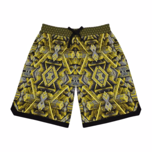 Escher's Ether-net - Unisex Basketball Rib Shorts
