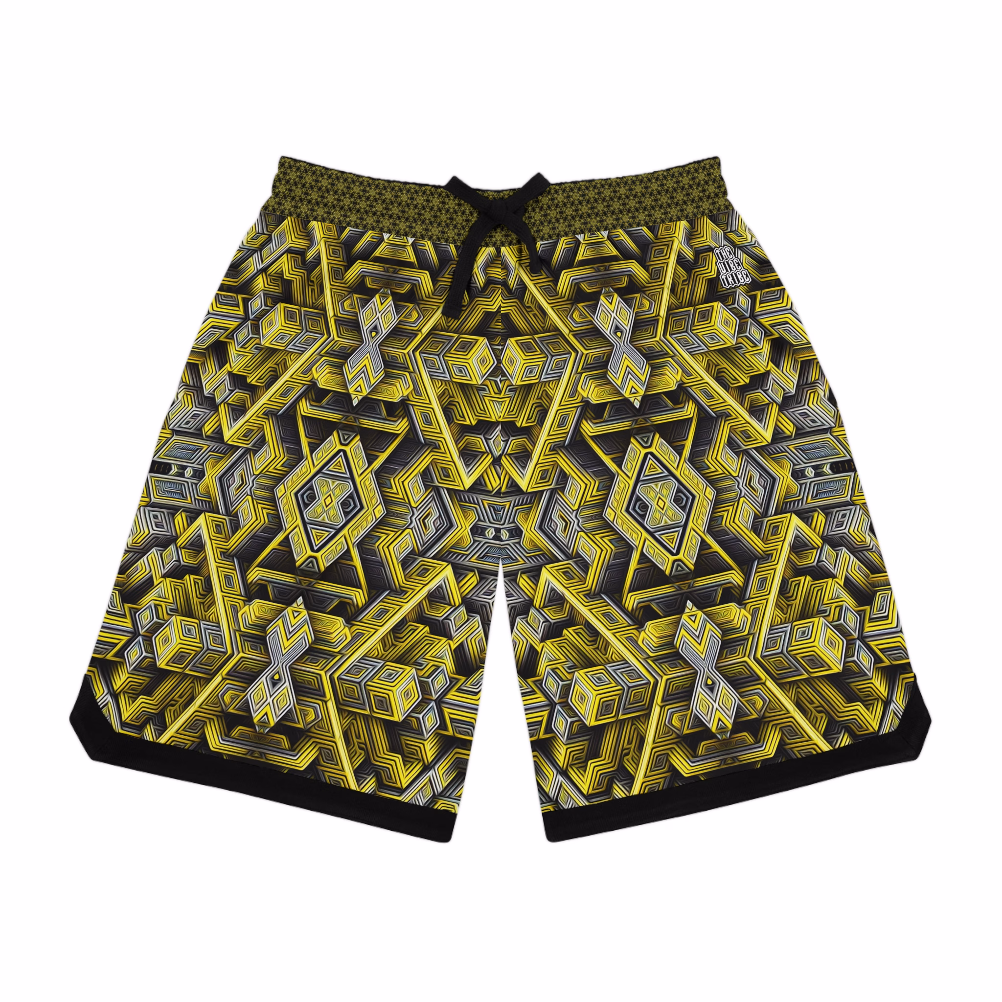 Escher’s Ether-net – Unisex Basketball Rib Shorts