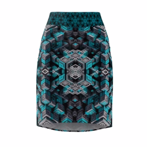 Ascent Through the Tessellated Mind - Pencil Skirt