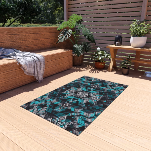Ascent Through the Tessellated Mind - Outdoor Rug - Image 7