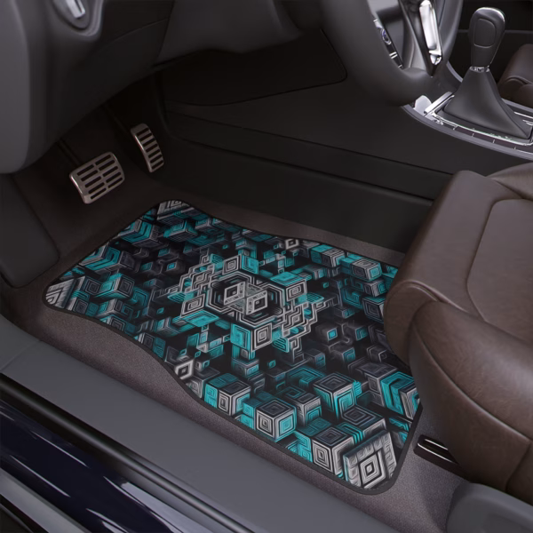 Ascent Through the Tessellated Mind - Car Floor Mat - Image 4