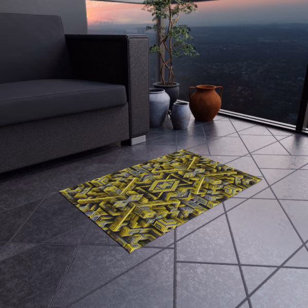Escher's Ether-net - Outdoor Rug - Image 4