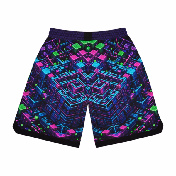 The Akashic Architect - Unisex Basketball Rib Shorts - Image 2