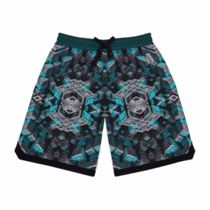 Ascent Through the Tessellated Mind - Unisex Basketball Rib Shorts