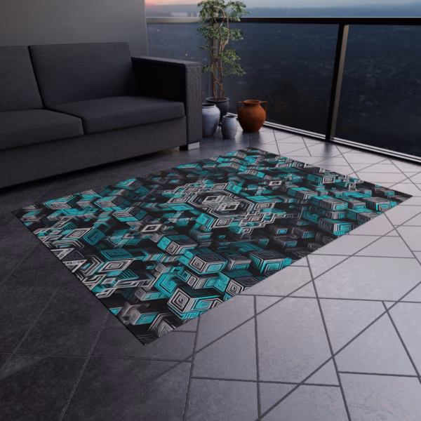 Ascent Through the Tessellated Mind - Outdoor Rug - Image 16