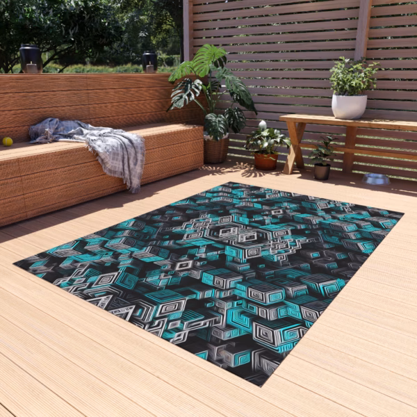 Ascent Through the Tessellated Mind - Outdoor Rug - Image 15