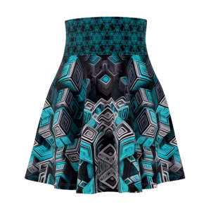 Ascent Through the Tessellated Mind - Skater Skirt