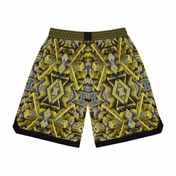 Escher's Ether-net - Unisex Basketball Rib Shorts - Image 2