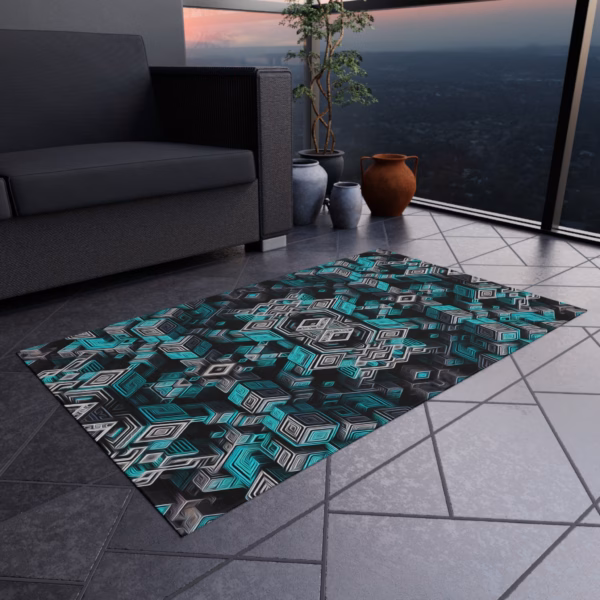Ascent Through the Tessellated Mind - Outdoor Rug - Image 8