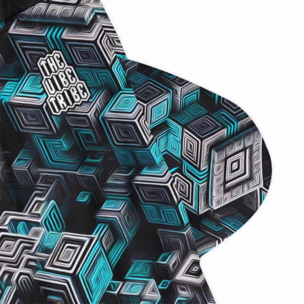 Ascent Through the Tessellated Mind - Unisex Bball Rib Shorts - Image 3