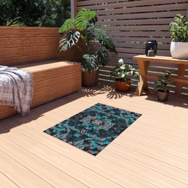 Ascent Through the Tessellated Mind - Outdoor Rug - Image 3