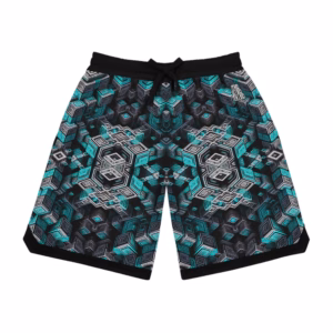 Ascent Through the Tessellated Mind - Unisex Basketball Rib Shorts