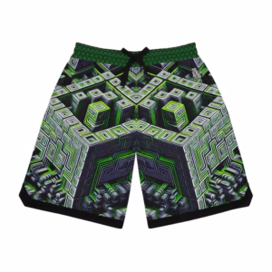 Socratic Mirror of Infinite Return - Unisex Basketball Rib Shorts