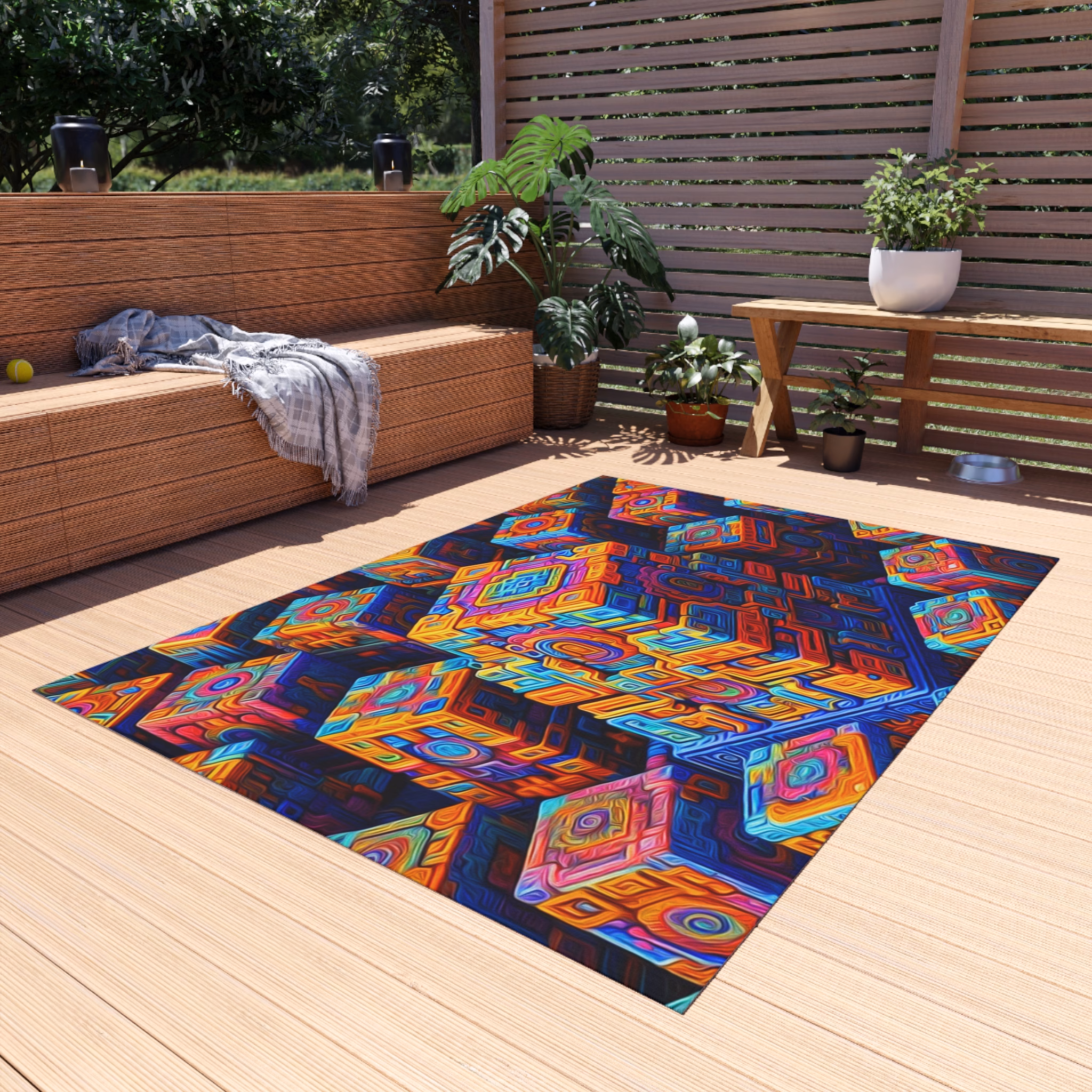 The Unexamined Labrynth – Outdoor Rug