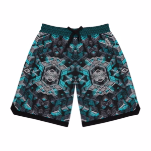 Ascent Through the Tessellated Mind - Unisex Basketball Rib Shorts
