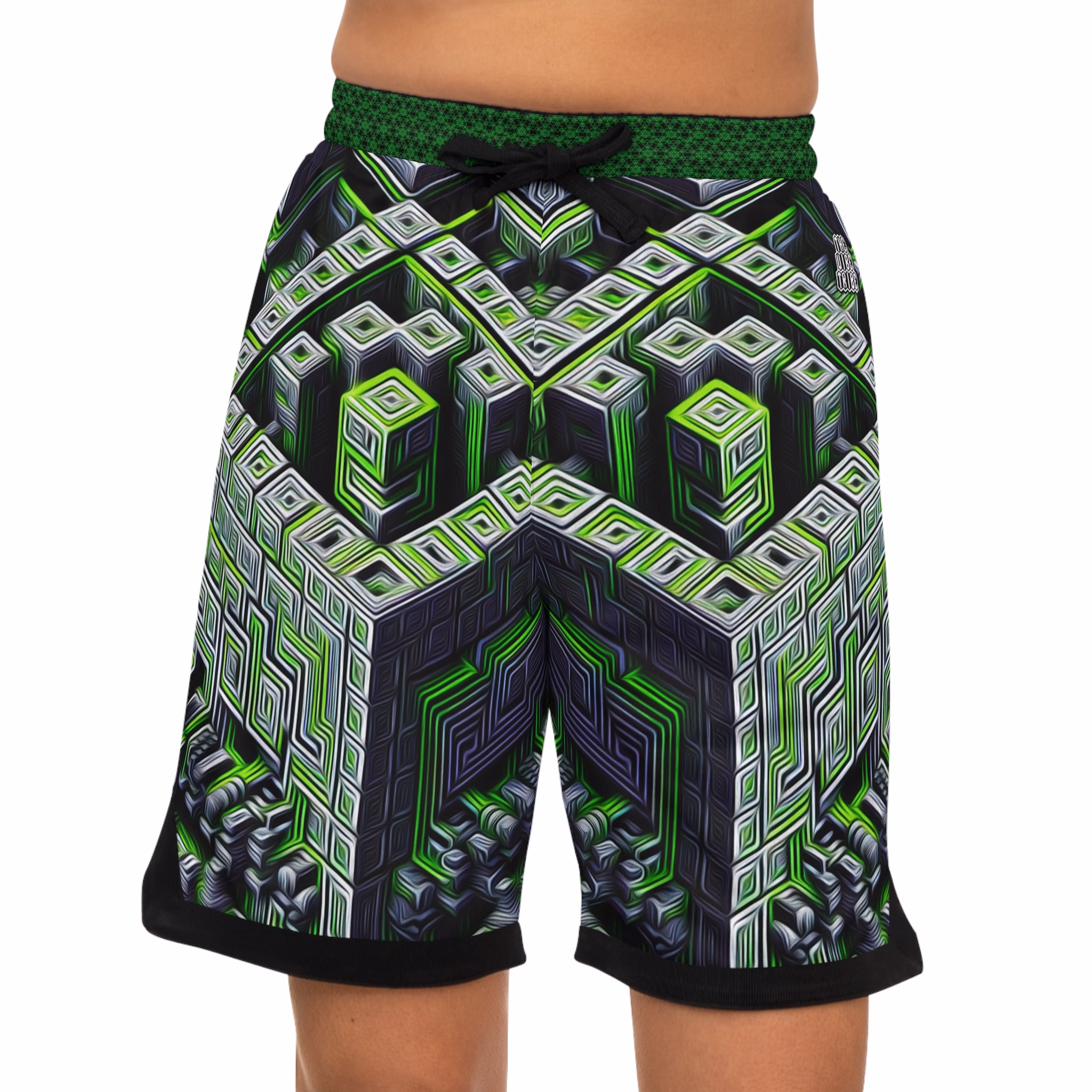 Socratic Mirror of Infinite Return - Unisex Basketball Rib Shorts - Image 4