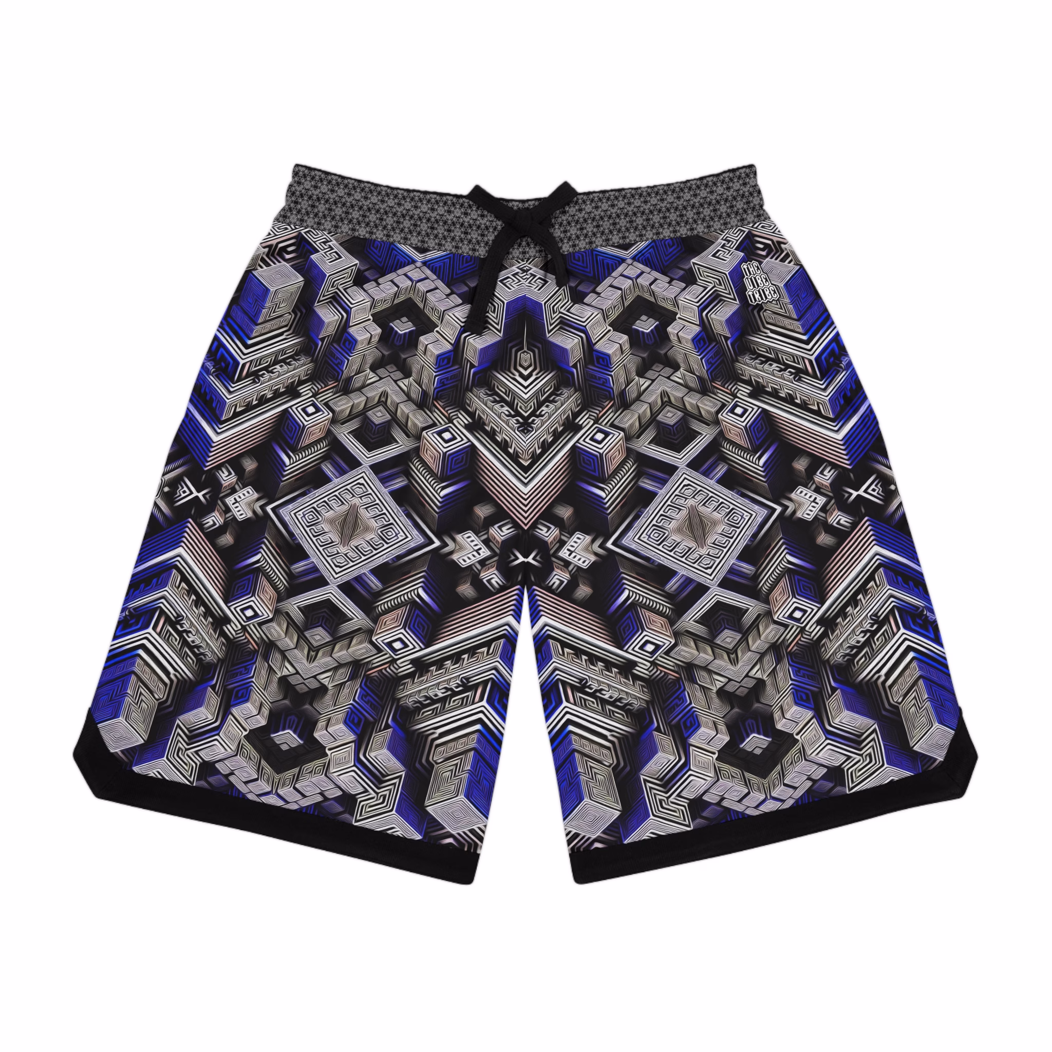 Know Thyself, Know The Pattern - Unisex Basketball Rib Shorts