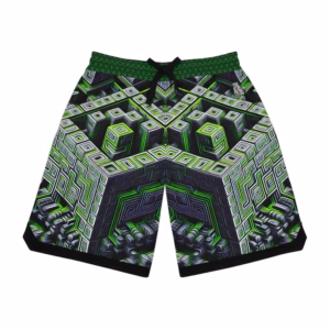 Socratic Mirror of Infinite Return - Unisex Basketball Rib Shorts