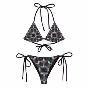 Home Sweet Honey-Woah - All-over print recycled string bikini