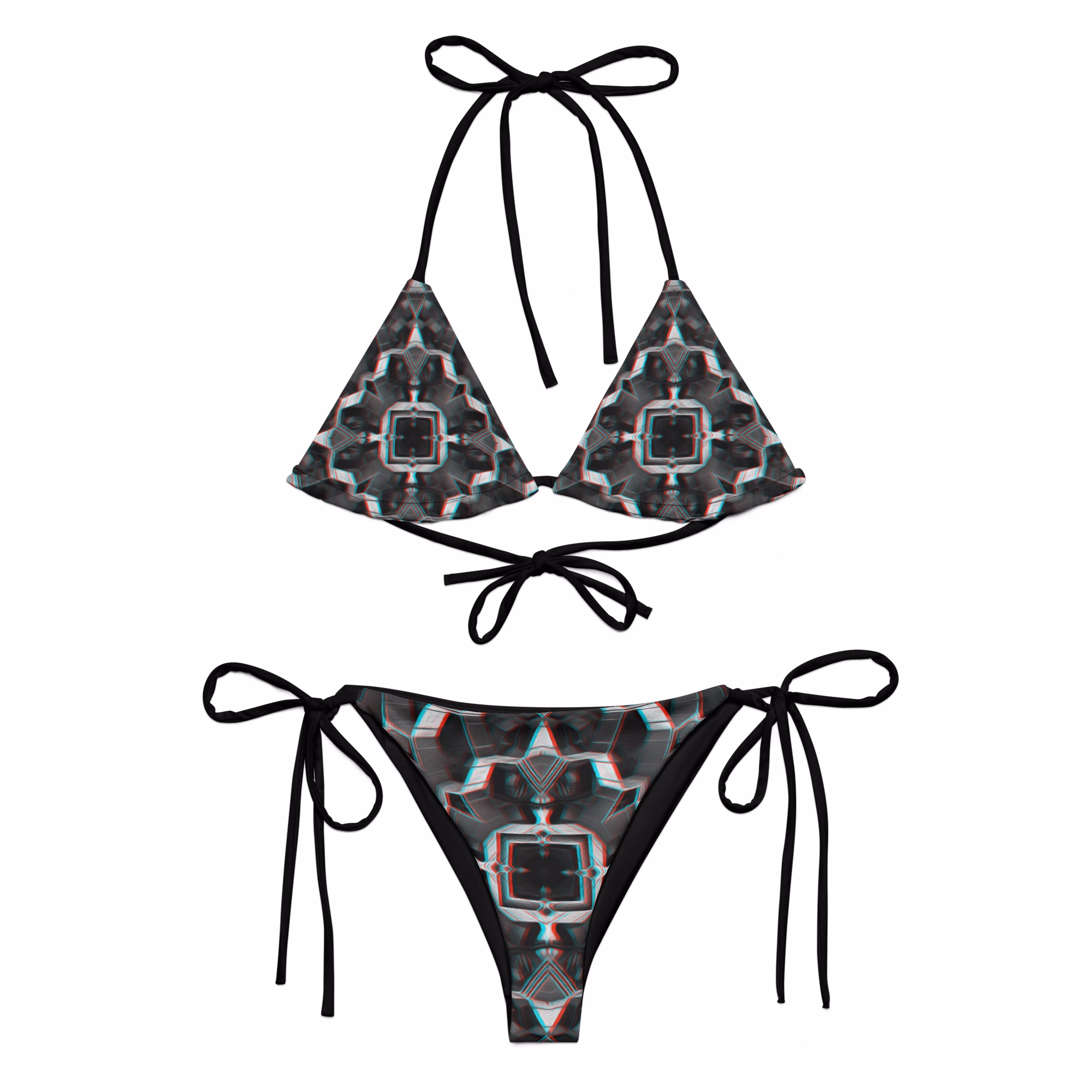 Home Sweet Honey-Woah - All-over print recycled string bikini