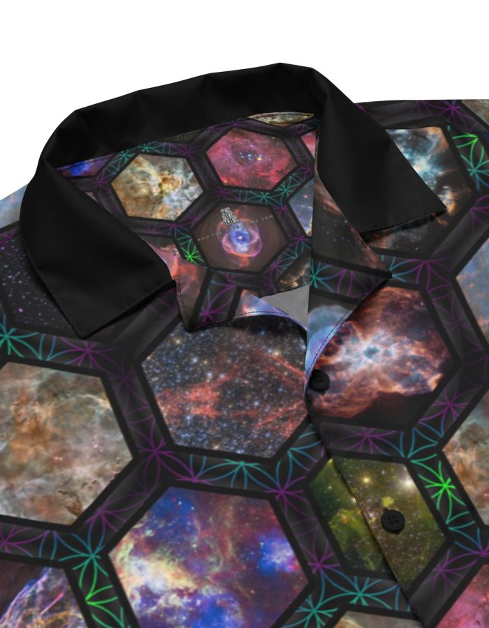 NASA Nebulas – Unisex button shirt