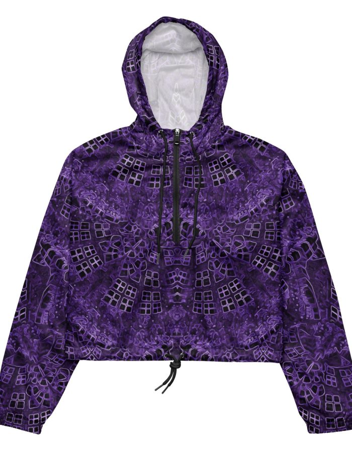 The Metaverse – Purple – Women’s cropped windbreaker